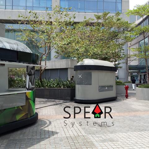 Two food kiosks we built, standing at Havelock City Mall